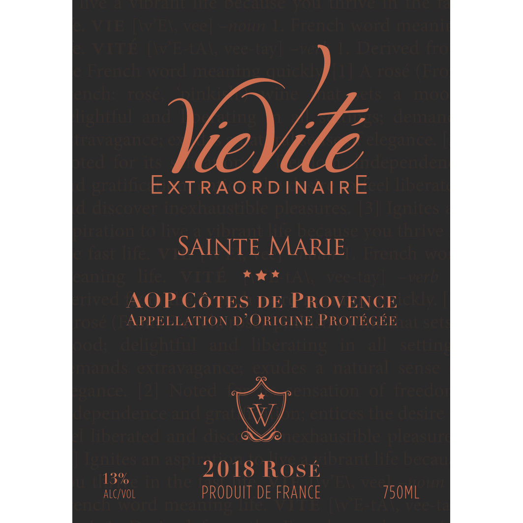 Vievité Extraordinaire Côtes De Provence Rosé 2018